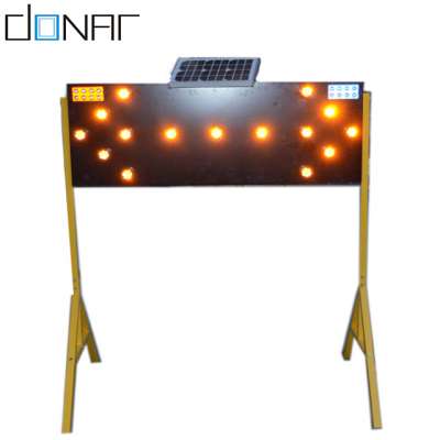 Solar power Traffic LED arrow board with stand bracket